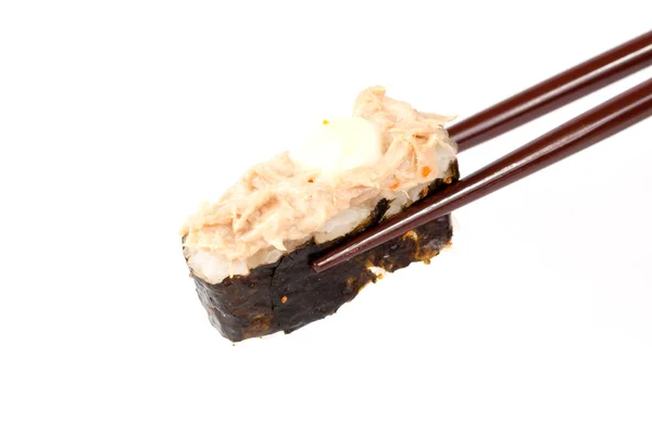 Sushi em um fundo branco — Fotografia de Stock