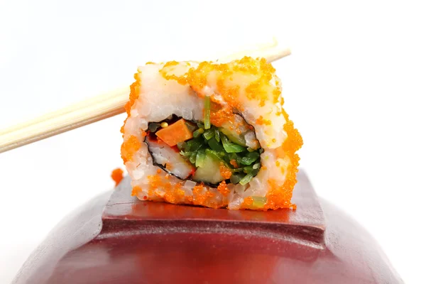Sushi su bianco — Foto Stock