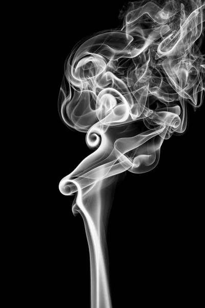 Abstract of smoke dance on a black background. — Stock Photo, Image