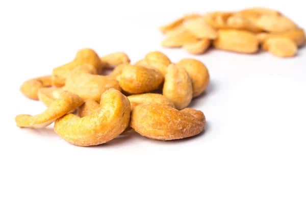 Geroosterde en gezouten cashewnoten — Stockfoto