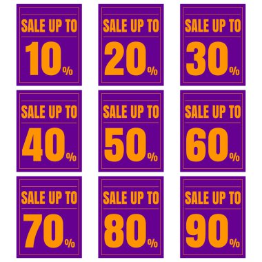 Satış indirim simgeler.