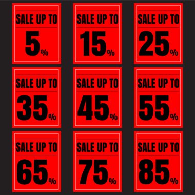 Satış indirim simgeler.