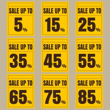 Satış indirim simgeler.