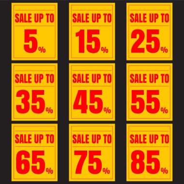 Satış indirim simgeler.