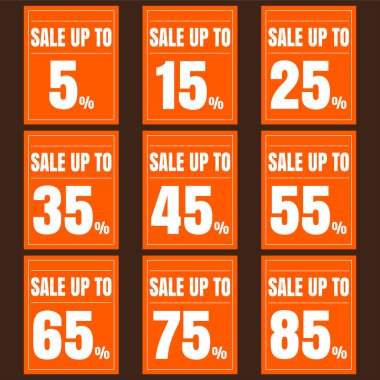 Satış indirim simgeler.