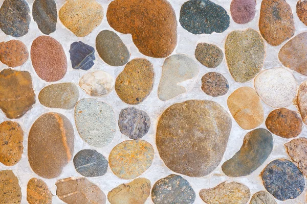 Pebble stone floor tile texture — Stock Photo, Image