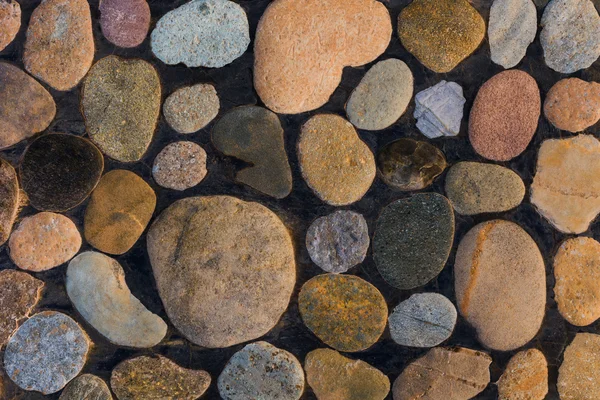 Çakıl taş zemin döşeme doku — Stok fotoğraf