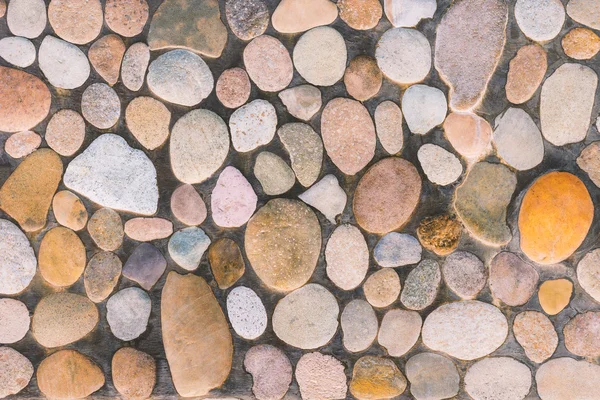 Pebble stone floor tile texture — Stock Photo, Image