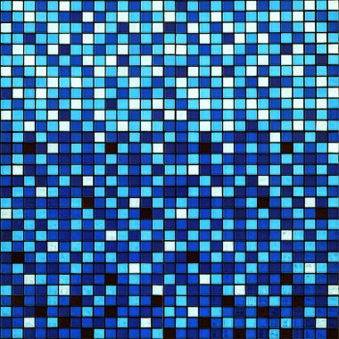 Mavi mozaik arka plan.