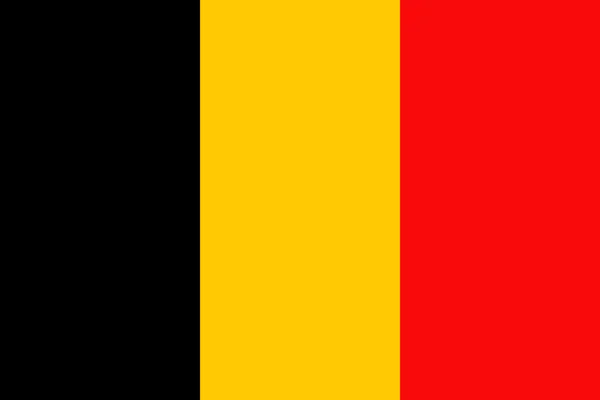 벨기에의 국기. — 스톡 벡터