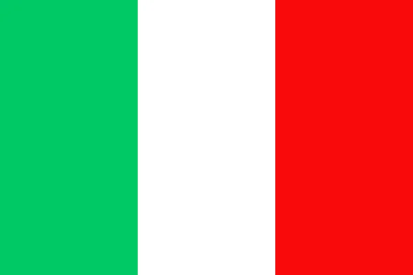 İtalya Bayrağı. — Stok Vektör