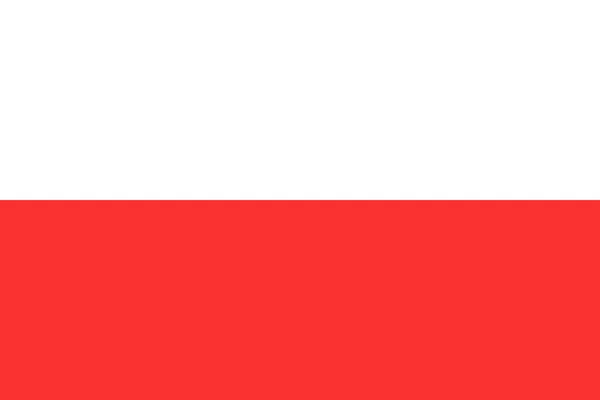 Bandeira de poland . —  Vetores de Stock