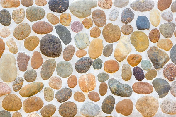 Pebble stone floor tile texture — Stock Photo, Image