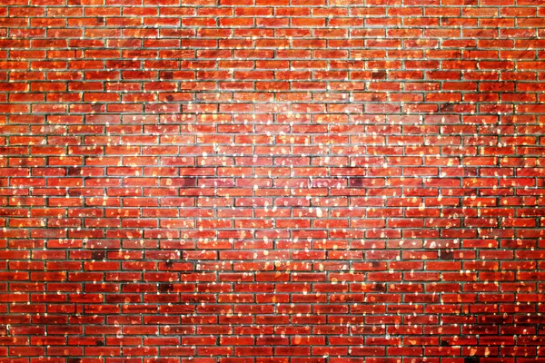 붉은 벽돌 벽. — 스톡 사진