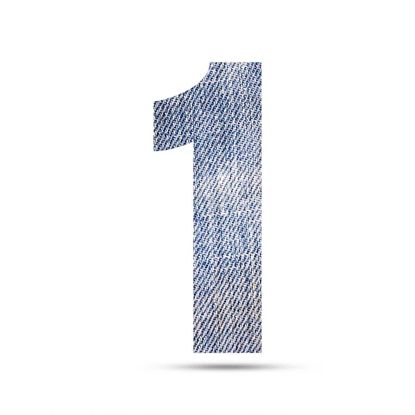 Número 1 (um) alfabeto — Fotografia de Stock