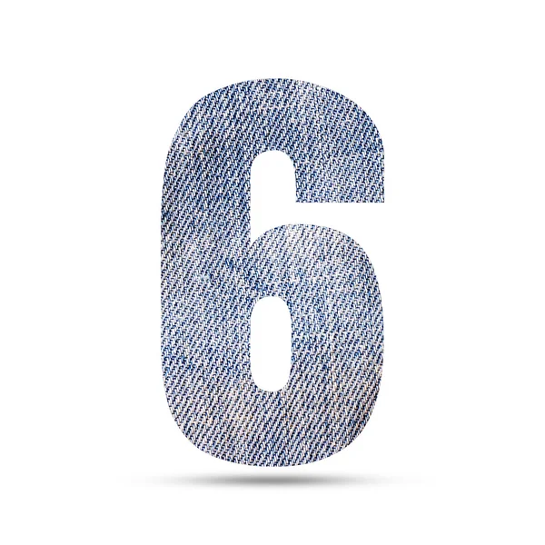 Número 6 (seis) alfabeto — Foto de Stock