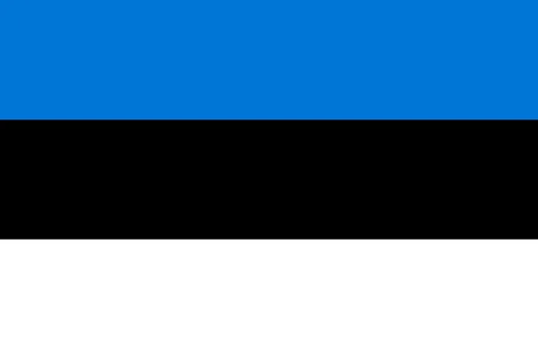 Estonya bayrağı. — Stok Vektör