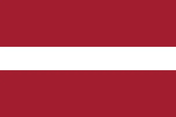 Flagge von Lettland. — Stockvektor