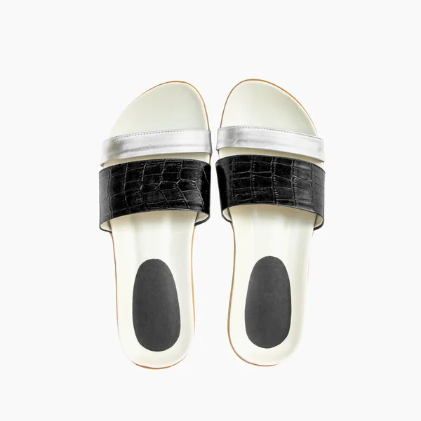 Shoe. woman sandal on white background — Stock Photo, Image