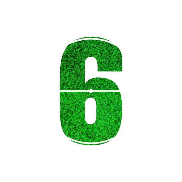 Numer 6 (sześć) alfabet — Zdjęcie stockowe