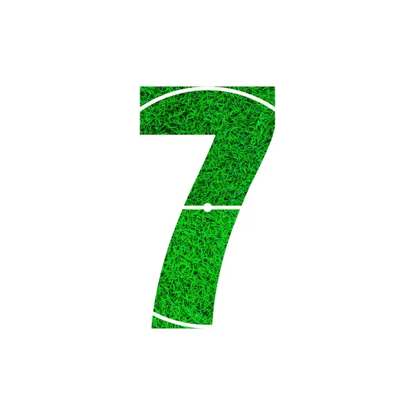 Número 7 (siete) alfabeto —  Fotos de Stock