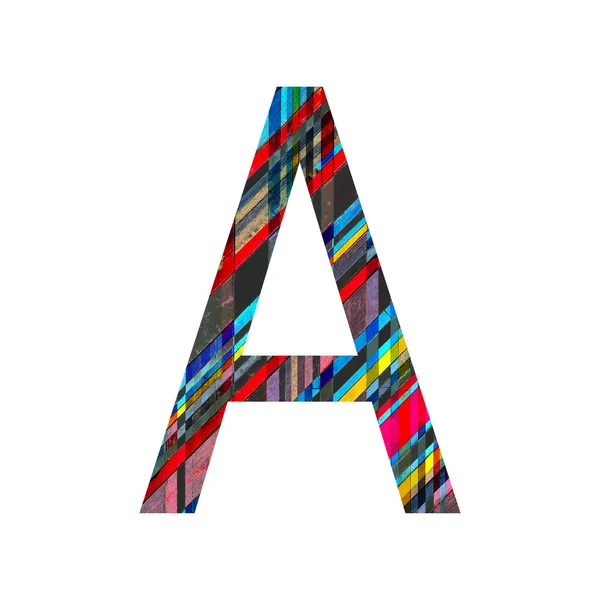 Engels alfabet met vintage kleurrijke houtstructuur. — Stockfoto