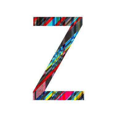 Vintage renkli ahşap doku ile İngilizce alfabe.