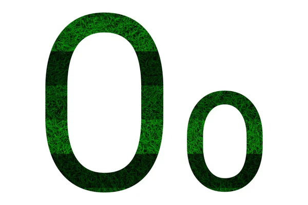 Alfabetu angielskiego z tekstura trawa zielony. — Zdjęcie stockowe