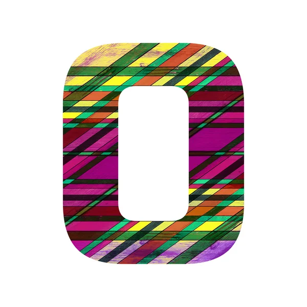Numer 0 (zero) alfabet — Zdjęcie stockowe