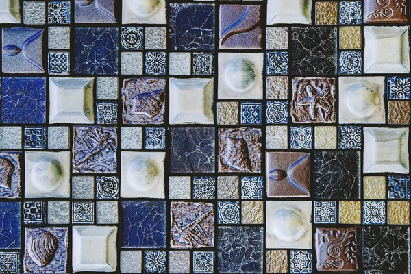Färgglad mosaikkakel. — Stockfoto