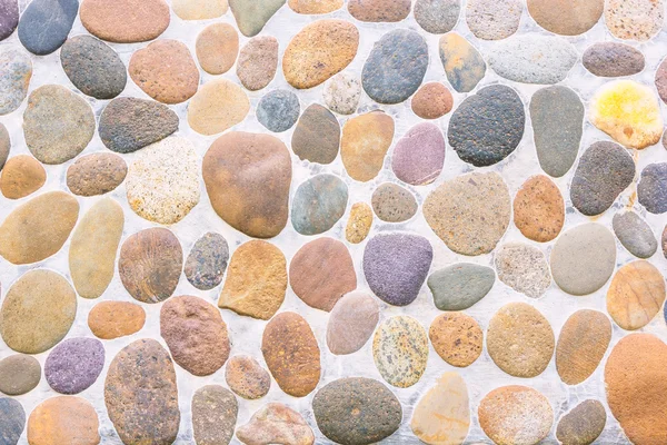 Pebble stone floor tile texture — Stock Photo, Image