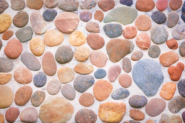 Pebble stone floor tile texture — Stock Photo, Image