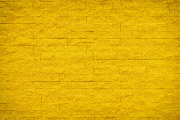 Yellow brick wall texture and background. — Stock Photo, Image