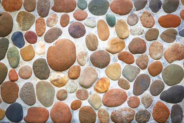 Pebble stone floor tile texture — Stock Photo, Image