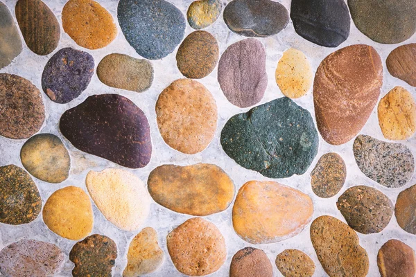 Pebble steenvloer tegel textuur — Stockfoto