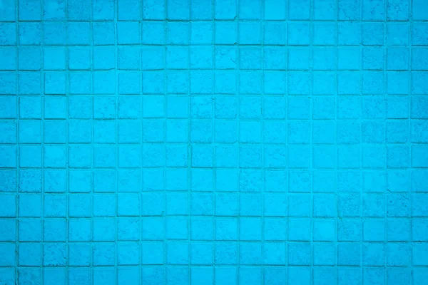 Blauwe mozaïek muur. — Stockfoto