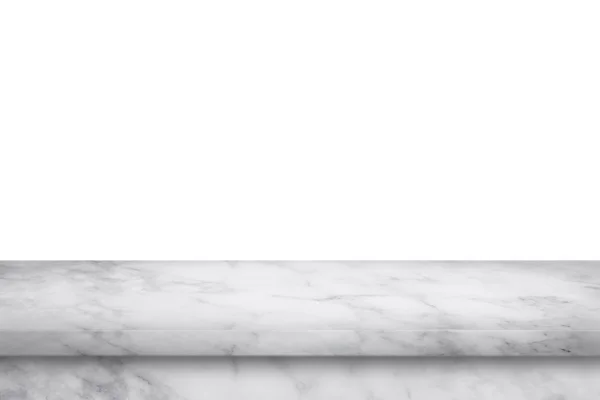 Tom marmorbord isolerad på vit bakgrund. — Stockfoto