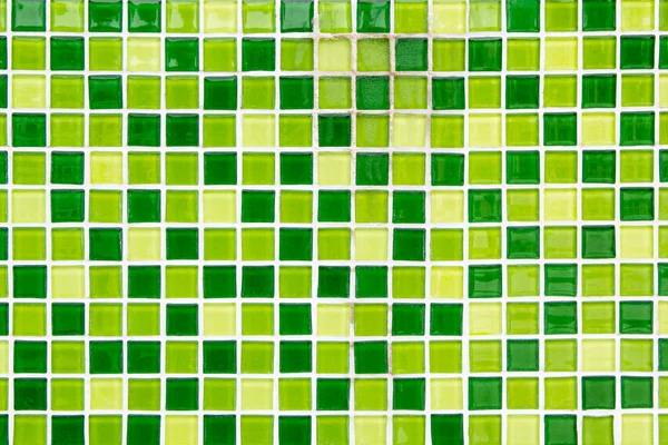 Pared de mosaico verde —  Fotos de Stock