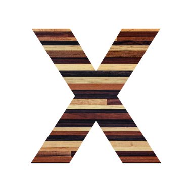 İngilizce alfabe antika ahşap doku ile.