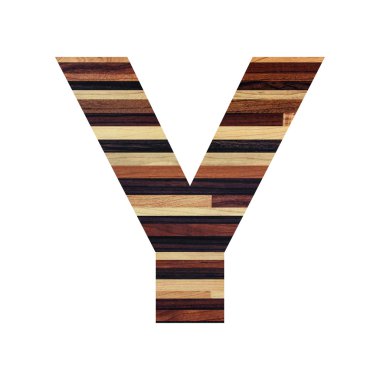 İngilizce alfabe antika ahşap doku ile.