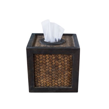 Beyaz izole mendil kutusu