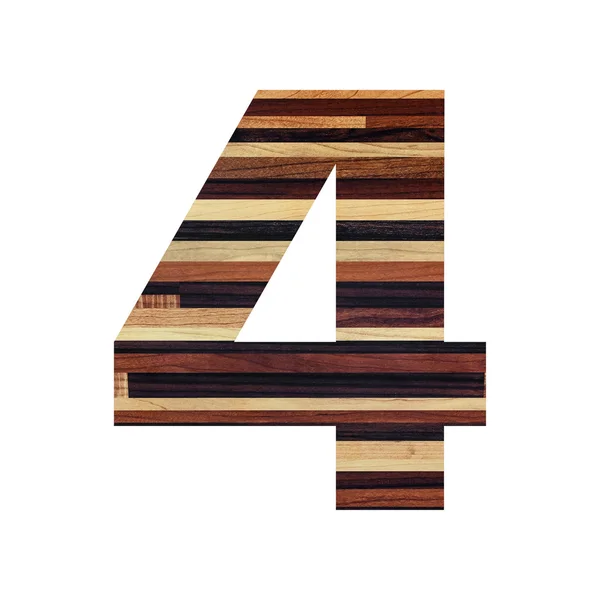 Número 4 (cuatro) alfabeto —  Fotos de Stock