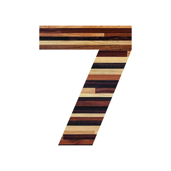 Number 7 ( seven ) alphabet — Stock Photo, Image