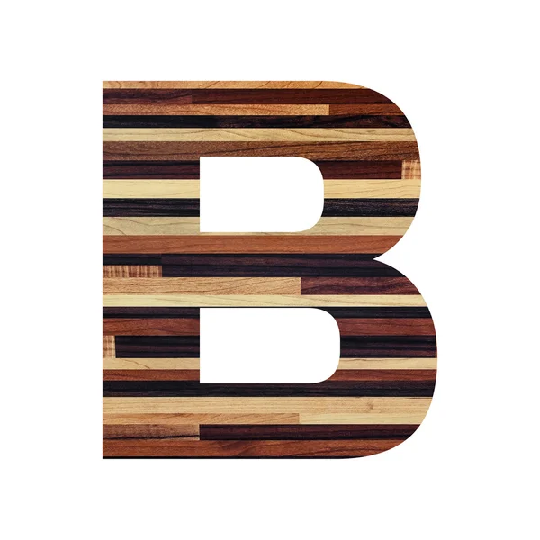 Anglická abeceda s vintage texturu dřeva. — Stock fotografie