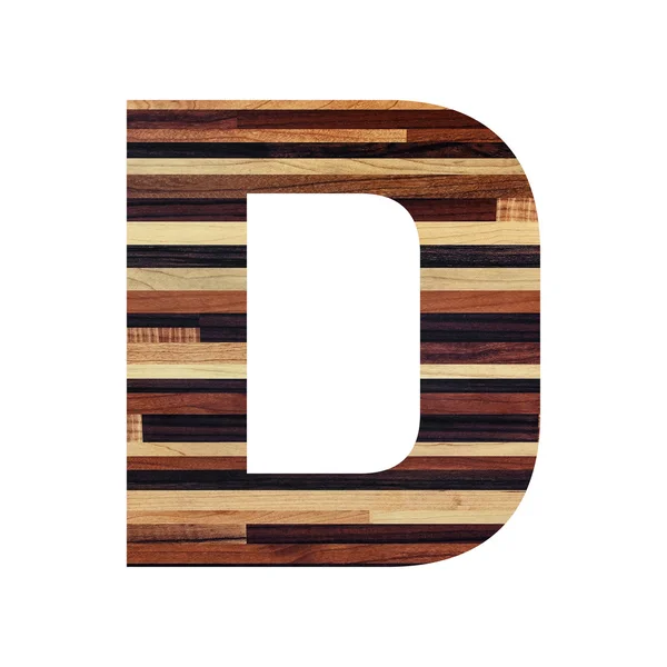 Alfabeto inglés con textura de madera vintage . — Foto de Stock