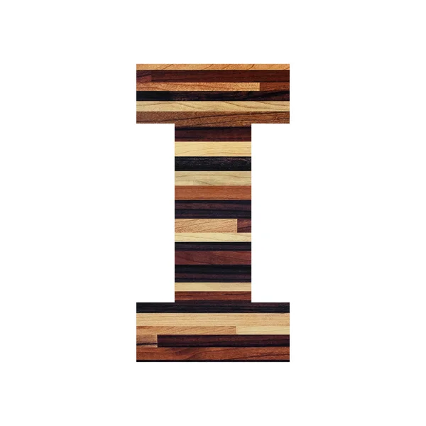 Alfabeto inglês com textura de madeira vintage . — Fotografia de Stock