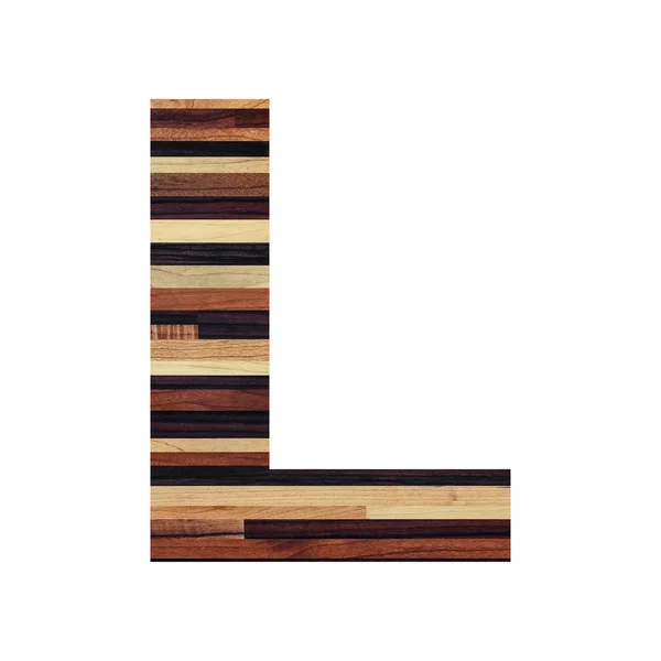 Alfabeto inglese con texture vintage in legno . — Foto Stock