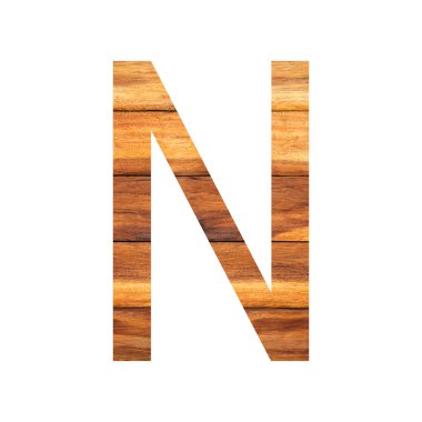 Eski ahşap doku ile İngilizce alfabe.