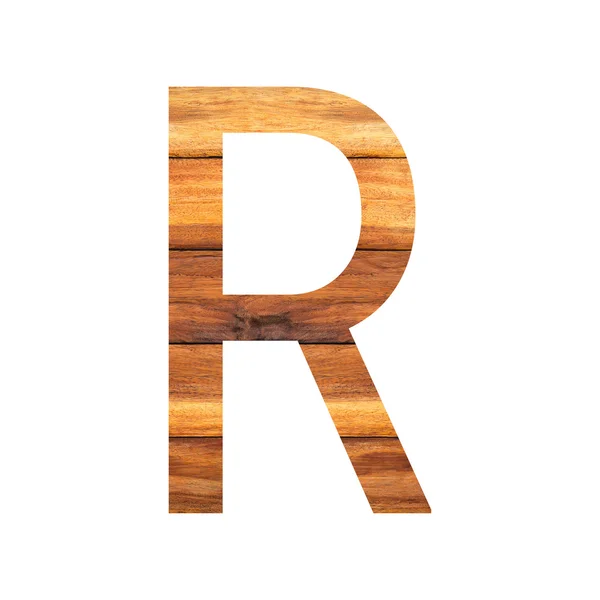 Alfabeto inglés con textura de madera vieja . — Foto de Stock