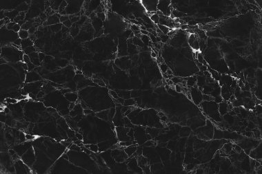 Arkaplan veya döşeme dekoratif tasarımı için siyah mermer dokusu.